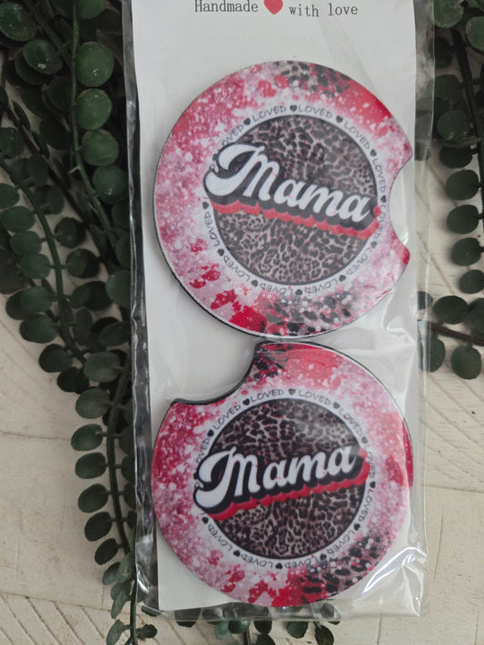 Loved Mama Car coasters