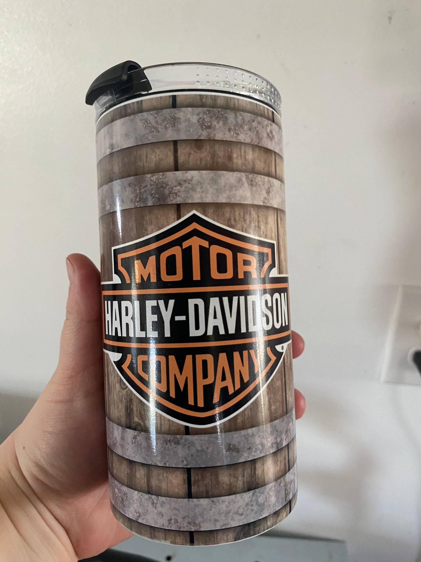 Harley Davidson Whiskey Barrel