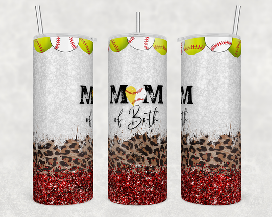 Mom of both softball/baseball tumbler